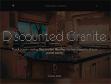 Tablet Screenshot of discountedgranite.com